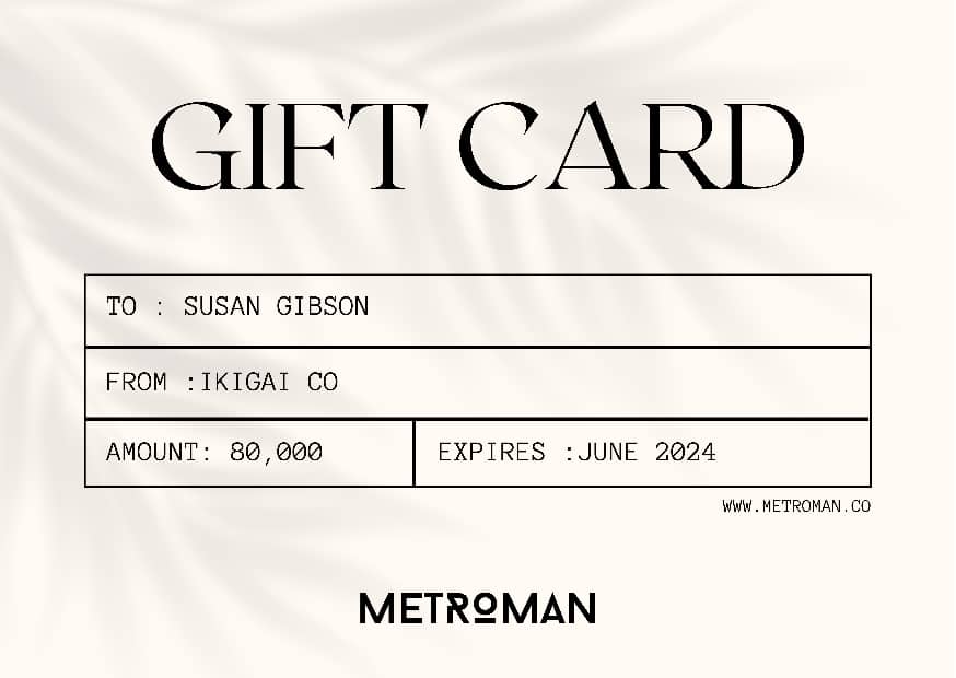 MetroMan Gift Card